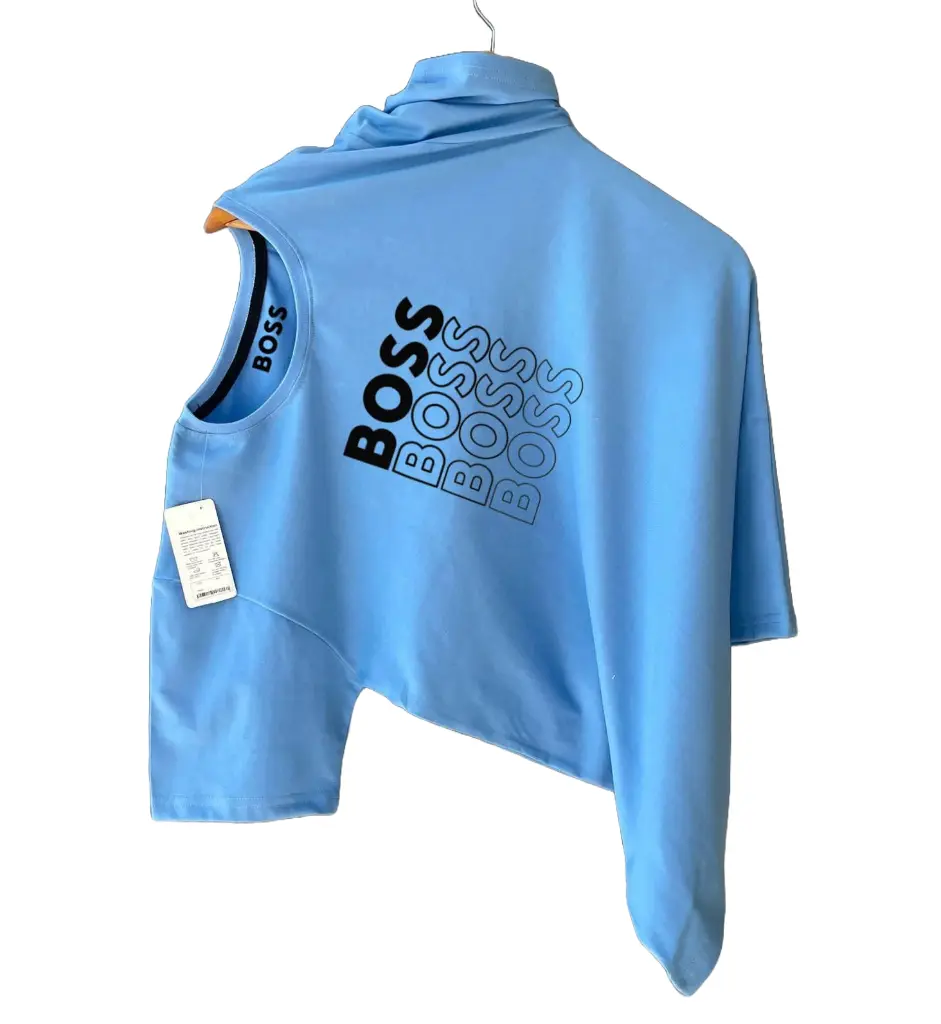 blue hugo boss half sleeves t-shirt