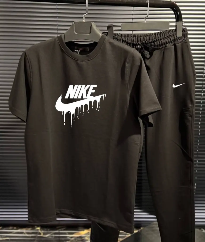 nike  black combo t-shirt and lowers
