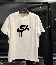 nike combo whitw t-shirt and blacl lowers