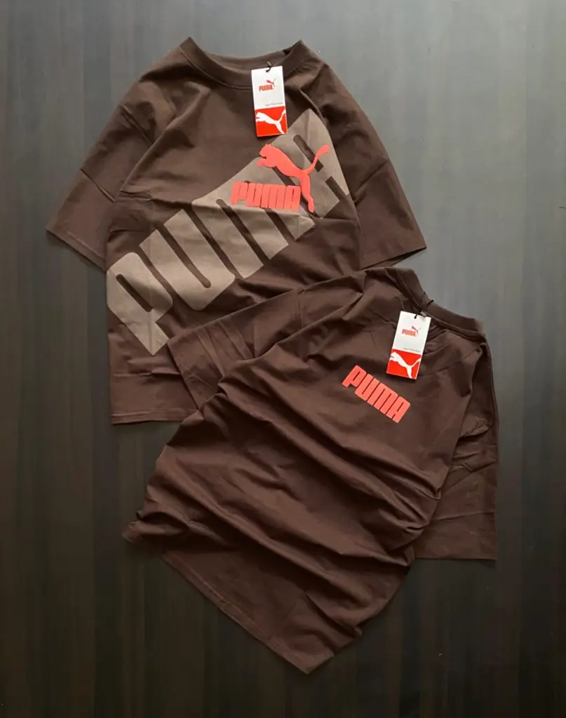 PUMA PREMIUM T-SHIRT BROWN.webp